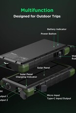 EasyAcc 24.000 mAh Waterdichte Outdoor Solar Powerbank