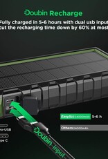 EasyAcc 24.000 mAh Waterdichte Outdoor Solar Powerbank