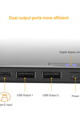 EasyAcc 10.000 mAh Quick Charge Powerbank met Display