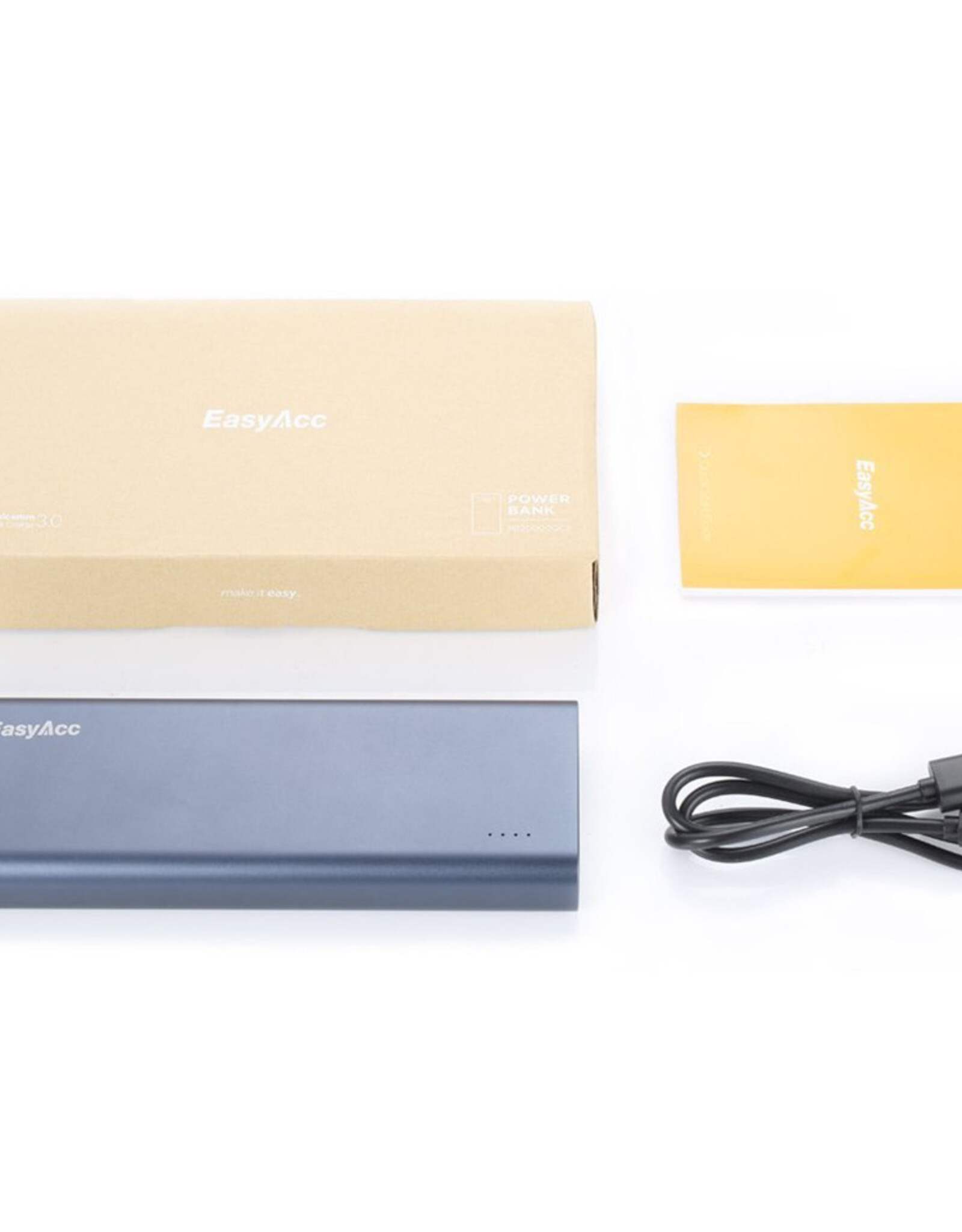 EasyAcc 20.000 mAh Aluminium Quick Charge Powerbank