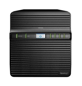 Synology DiskStation DS420J data-opslag-server NAS Compact Ethernet LAN Zwart RTD1296