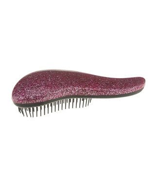 Goudhaartje Anti klit haarborstel glitter roze