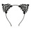 Diadeem cat ears kant zwart