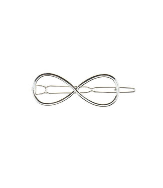 Goudhaartje Haarclip luxe zilverkleurig infinity