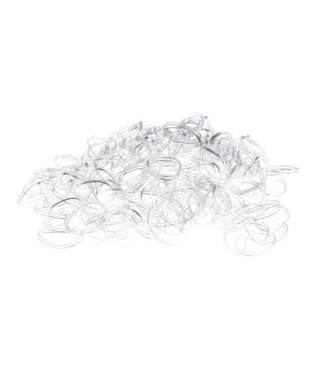 Rasta elastiekjes 150 stuks transparant