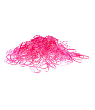 Goudhaartje Rasta elastiekjes 250 stuks in de kleur fuchsia roze
