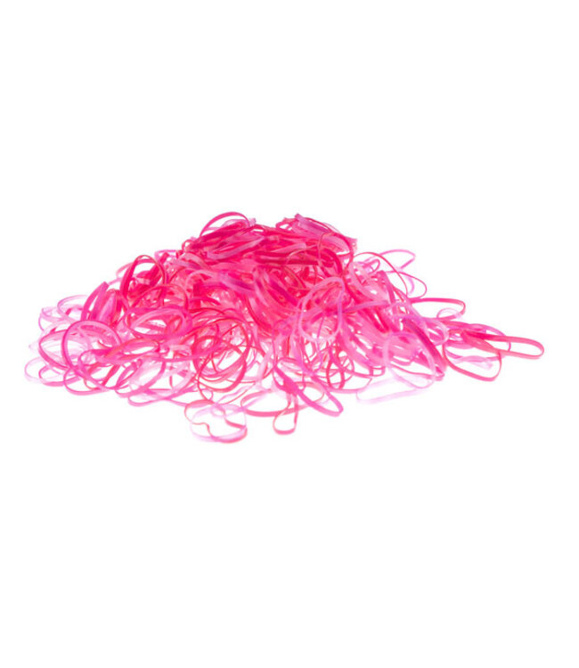 Rasta elastiekjes 250 stuks in de kleur fuchsia roze
