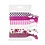 Haarelastiek/armband 6 stuks fuchsia roze