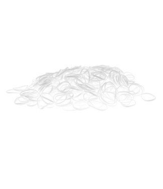 Goudhaartje Rasta elastiekjes 150 stuks in de kleur wit