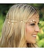 Haarketting goudkleurig in het model confetti
