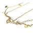 Haarketting goudkleurig in het model confetti