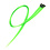 Haarlok met een clip large in de kleur groen