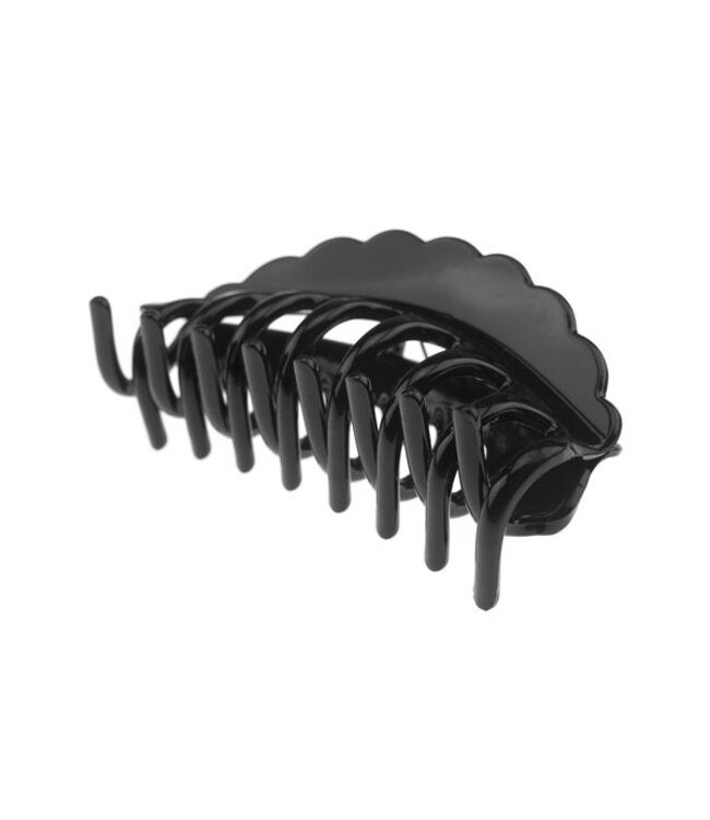 Haarklem zwart large boogjes