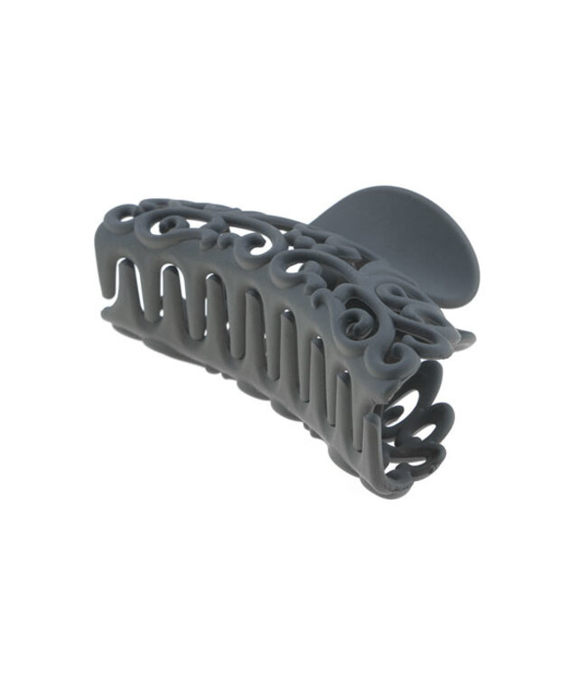 Haarklem grijs mat sierlijk