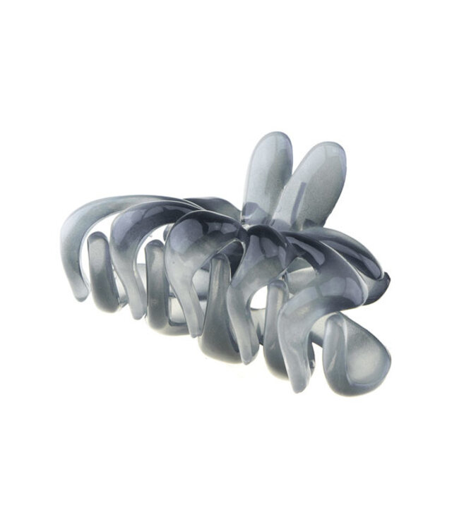 Haarklem blauw grijs bloem