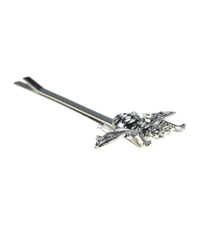 Haarschuifje model bij zilverkleurig