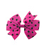 Haarstrikje polkadot in de kleur fuchsia