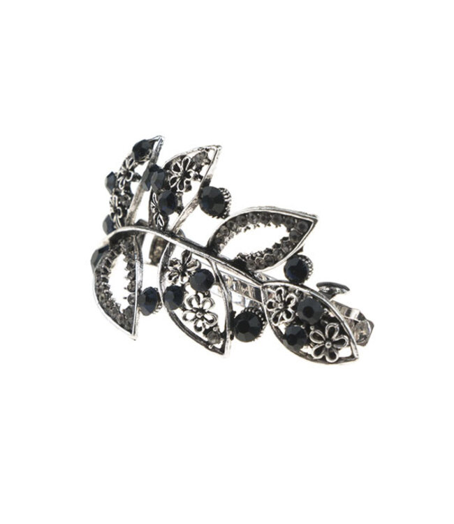 Patent speld leaf facet stenen blauw