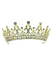 Goudhaartje tiara kristallen goudkleurig kroon