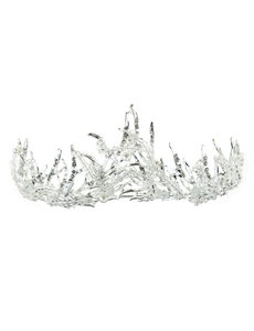  Tiara ice queen zilverkleurig