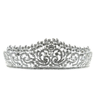 Goudhaartje Tiara zilverkleurig sierlijk Goudhaartje Tiara zilverkleurig sierlijk