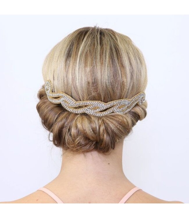 Haarsierraad Pink Pewter maeve gold