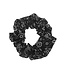 Goudhaartje Scrunchie zwart met wit motief