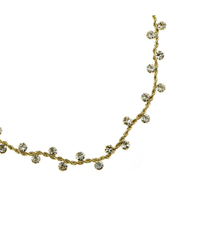 Haarketting goudkleurig klassiek