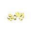 Goudhaartje Dreadlock bead cuff 6 stuks kroon goudkleurig