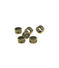 Goudhaartje Dreadlock bead 6 stuks ster bronskleurig