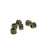 Goudhaartje Dreadlock bead 6 stuks golven bronskleurig