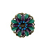 Urban Hippies Haarbloem Urban Hippies paars blauw