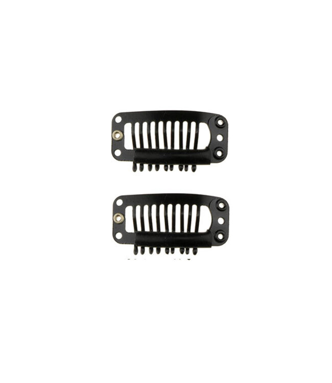 Clip in clips twee stuks zwart