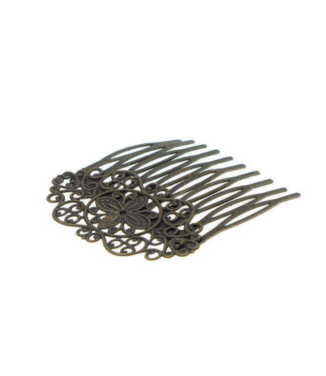 Haarkam vintage bronskleurig