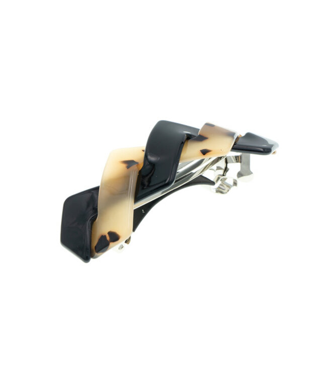 Patent speld bruin zwart zig zag