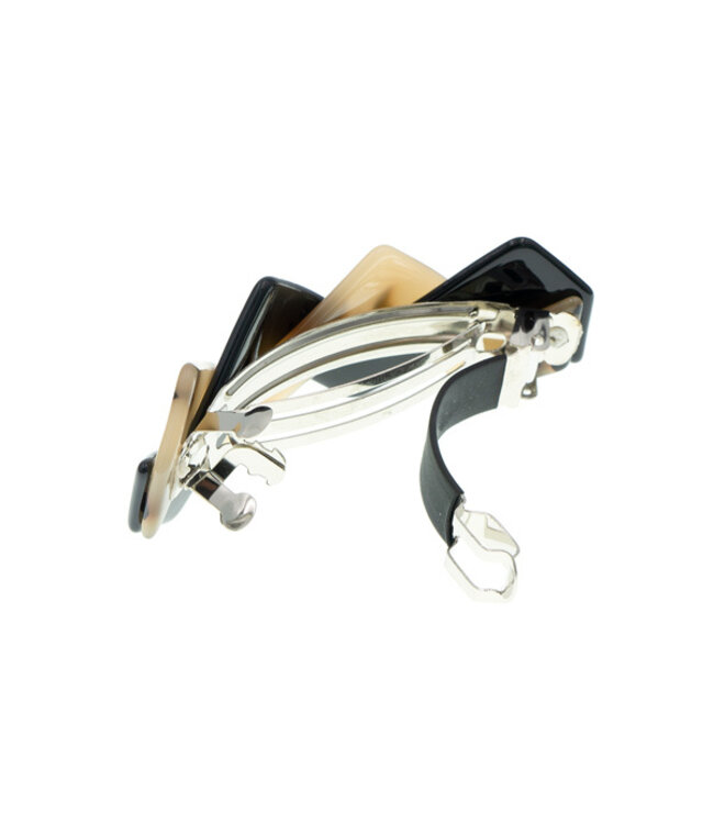 Patent speld bruin zwart zig zag