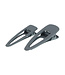 Haarclip grijs mat 2 stuks