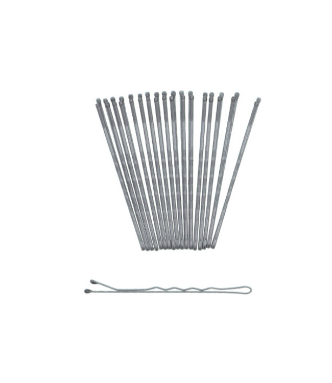 Haarschuifjes set van 50 stuks kleur grijs