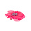 Haarbloem roze steentjes op alligator knipje