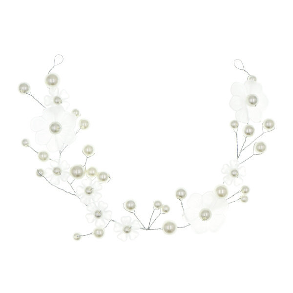 Haarketting ornament speciaal bloemen transparant