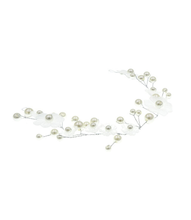 Haarketting ornament speciaal bloemen transparant