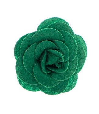 Urban Hippies Haarbloem vilt Urban Hippies donkergroen Urban Hippies Haarbloem vilt Urban Hippies donkergroen