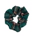 Scrunchie ruit donkergroen