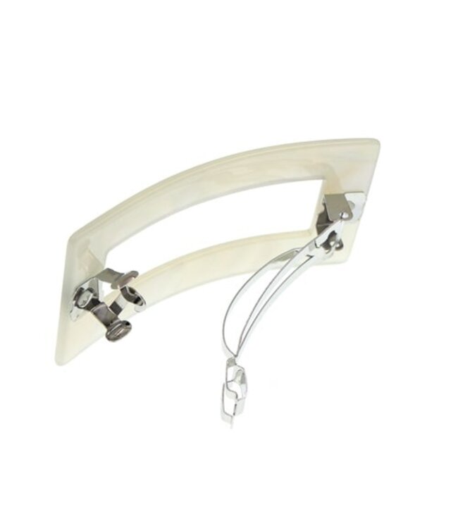 Patent speld crèmekleurig rechthoek open