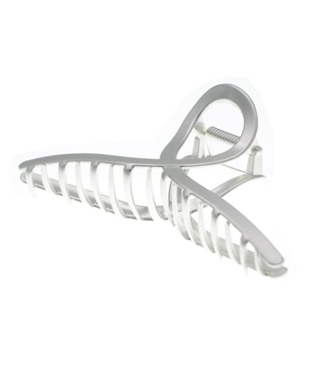 Haarklem zilver lus mat