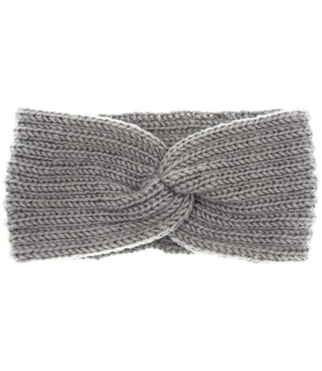 Haarband gebreid Me Lady grijs