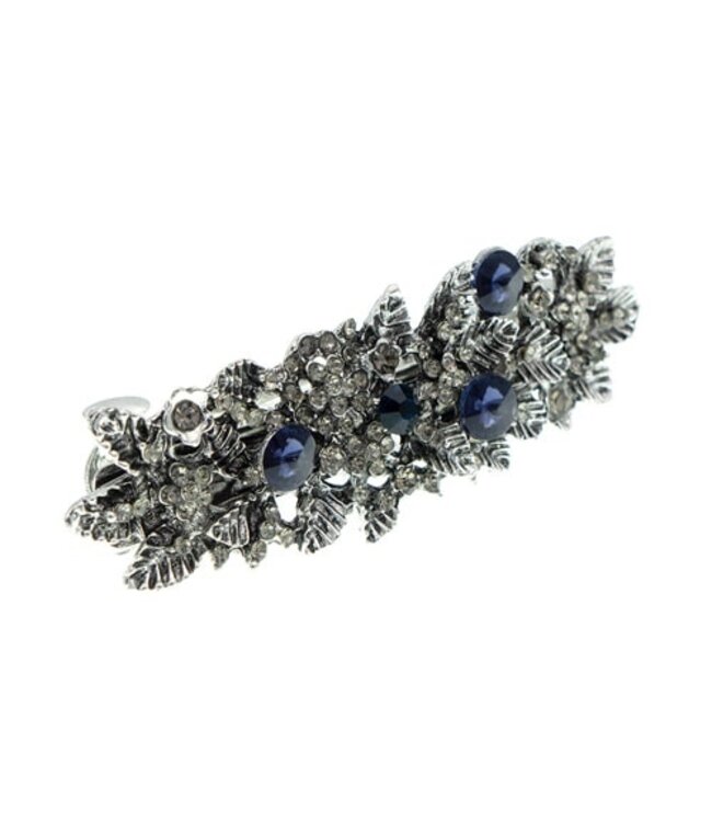 Patent speld bladeren blauwe stenen