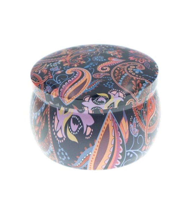 Blikje met haarelastieken fantasie blauw