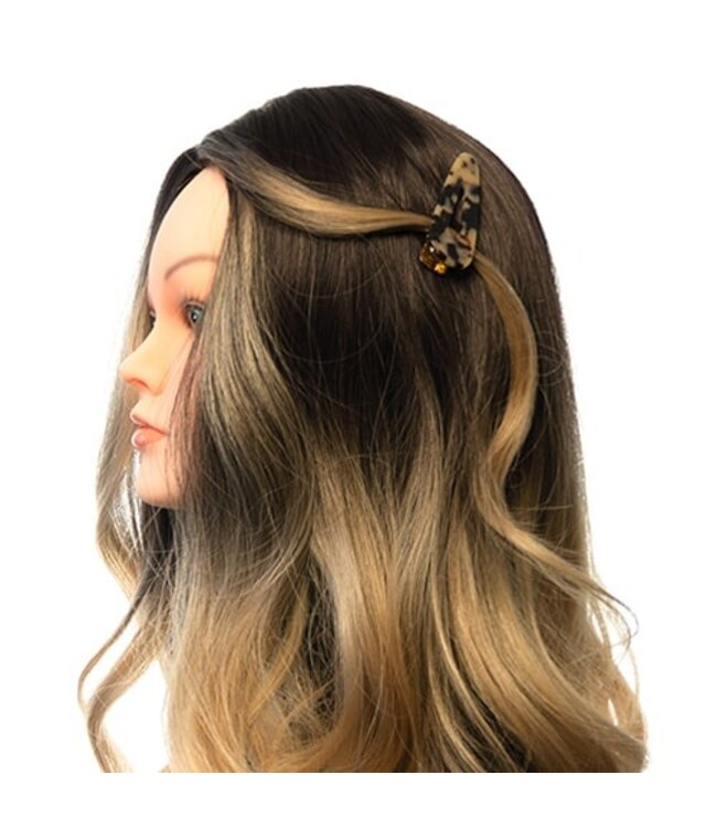 Haarclip bruin zwart