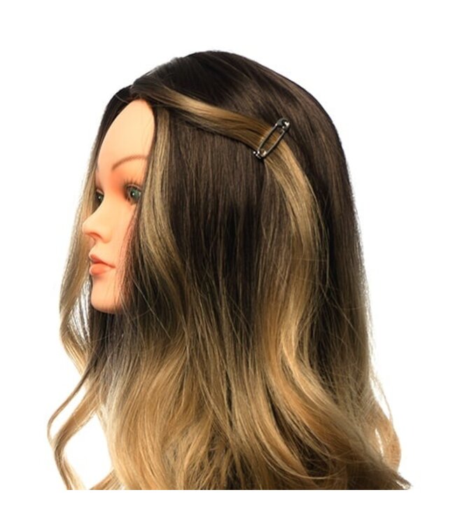 Haarclip luxe zilverkleurig veiligheidsspeld